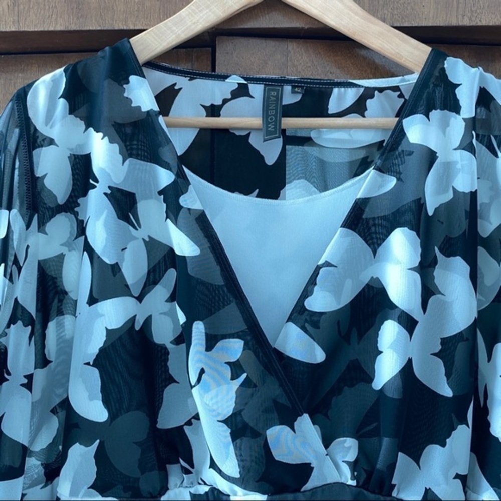 Cover up Beach bat sleeves Black knots L Yola beachwear - Picture 4 of 10